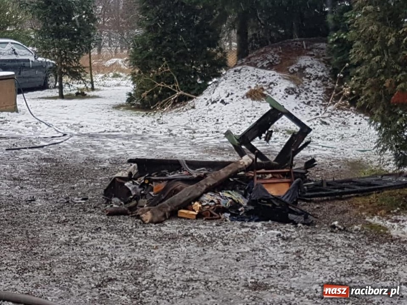 Zdjęcie w galerii na portalu naszraciborz.pl: Pożar w Górkach Ślaskich, dwa zderzenia na Kozielskiej, zagrożenie czadem  wiadomości z regionu