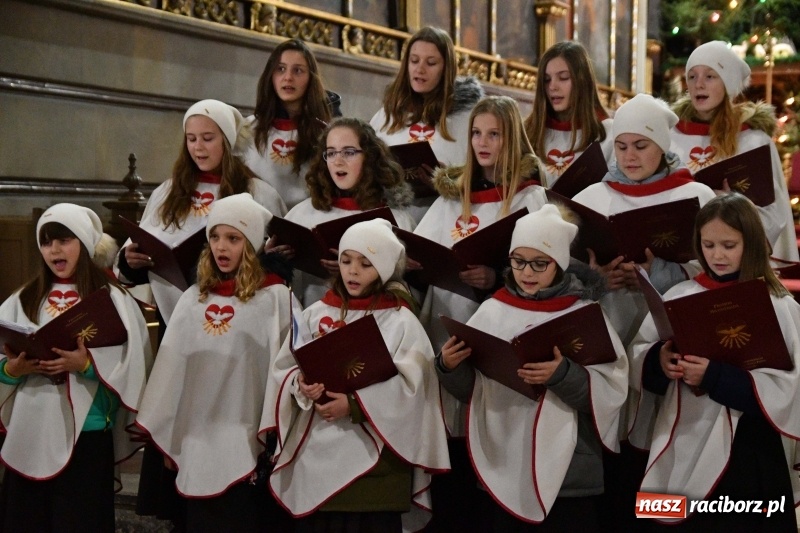 Zdjęcie w galerii na portalu naszraciborz.pl: Kolędy i pastorałki zabrzmiały w świątyni farnej wiadomości z regionu