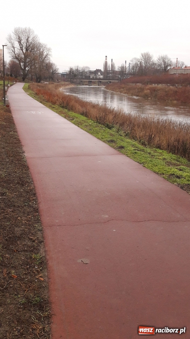 Zdjęcie w galerii na portalu naszraciborz.pl: Sypie się ścieżka rowerowa wzdłuż Odry  wiadomości z regionu