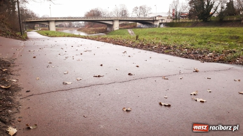 Zdjęcie w galerii na portalu naszraciborz.pl: Sypie się ścieżka rowerowa wzdłuż Odry  wiadomości z regionu