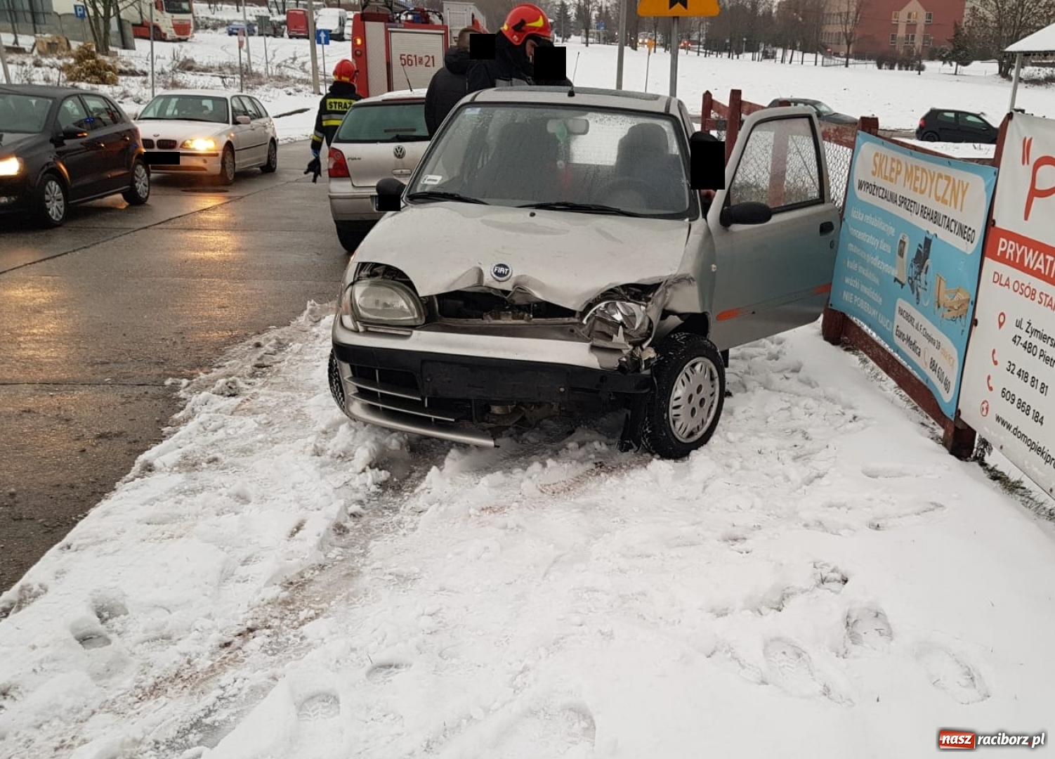 Zdjęcie w galerii na portalu naszraciborz.pl: Kolizja przy Głubczyckiej i próba samobójcza. Czwartek raciborskich strażaków wiadomości z regionu
