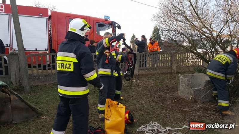 Zdjęcie w galerii na portalu naszraciborz.pl: Strażacy uratowali kota, który wpadł do studni. FOTO i WIDEO z akcji wiadomości z regionu