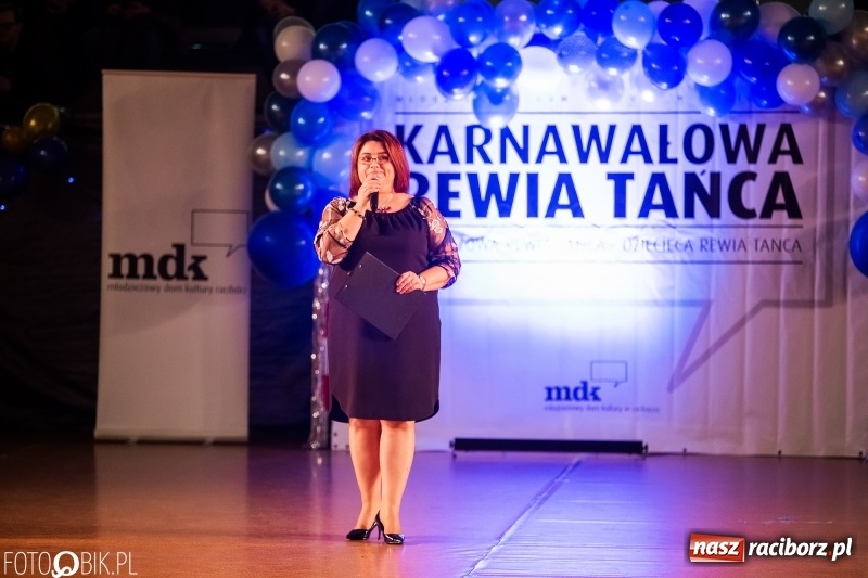 Zdjęcie w galerii na portalu naszraciborz.pl: XIII Karnawałowa Rewia Tańca MDK  wiadomości z regionu