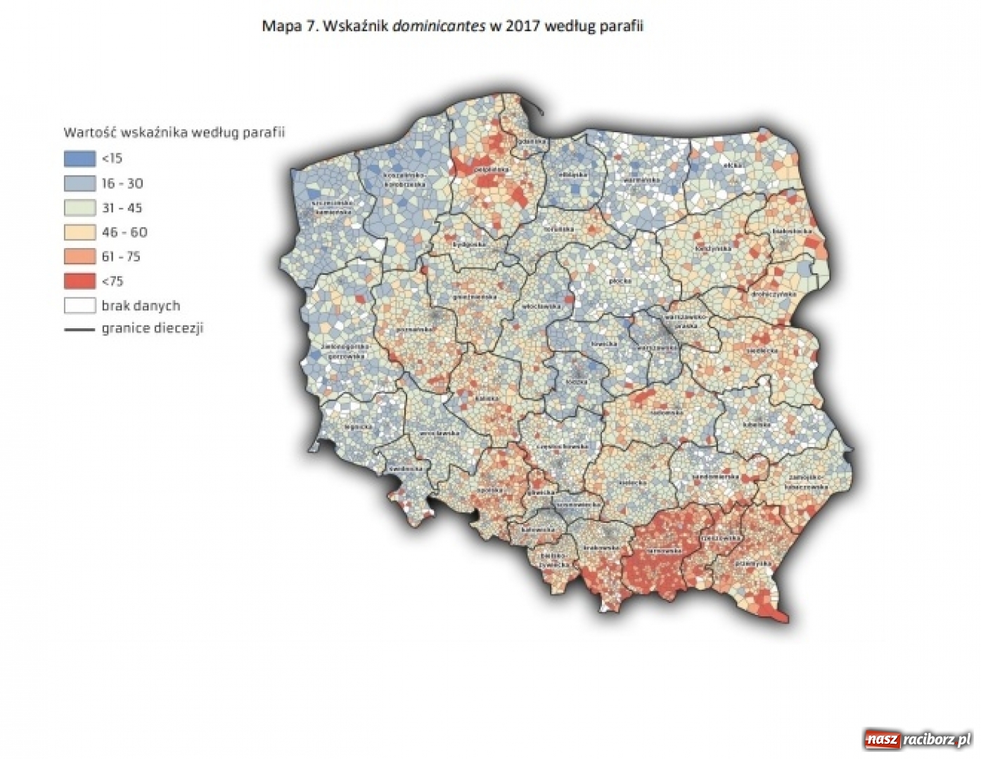 Zdjęcie w galerii na portalu naszraciborz.pl: STATISTICUM ECCLESIAE - Kościół publikuje dane na temat wiernych wiadomości z regionu