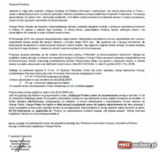 Zdjęcie w galerii na portalu naszraciborz.pl: Porażeni przez Orange. Raciborskie firmy zapłacą znacznie więcej za prąd! wiadomości z regionu