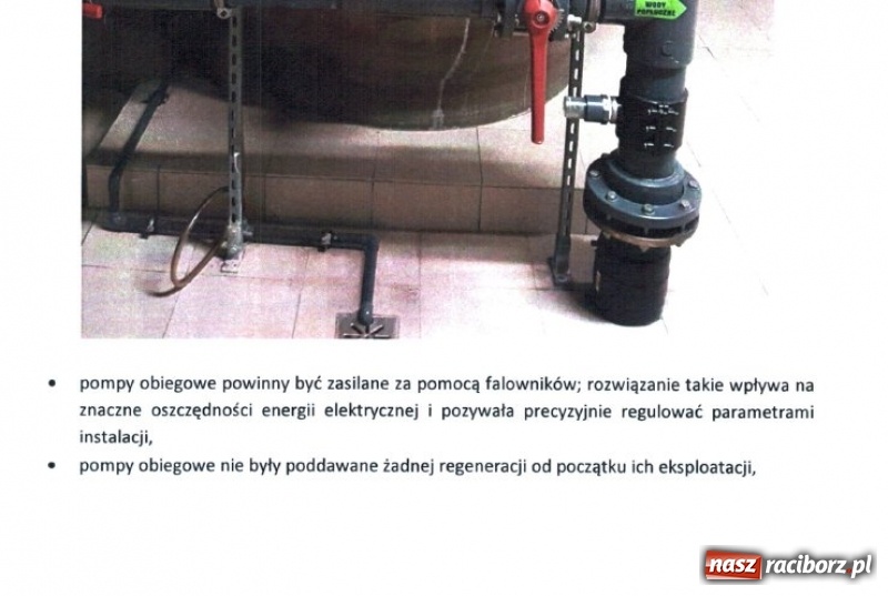 Zdjęcie w galerii na portalu naszraciborz.pl: NIE JEST DOBRZE! Dotarliśmy do raportu o filtrach w H2Ostróg  wiadomości z regionu