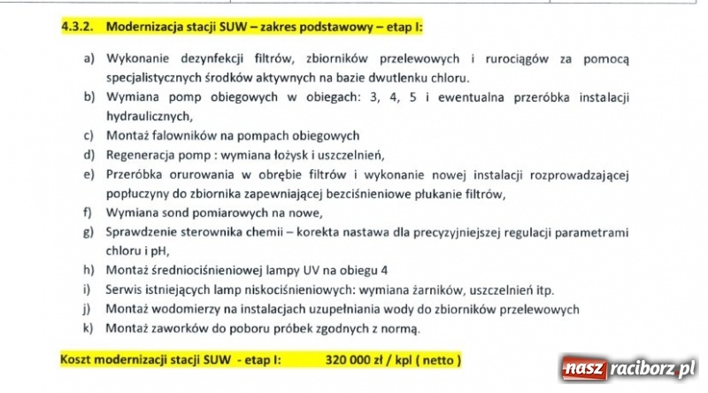 Zdjęcie w galerii na portalu naszraciborz.pl: NIE JEST DOBRZE! Dotarliśmy do raportu o filtrach w H2Ostróg  wiadomości z regionu