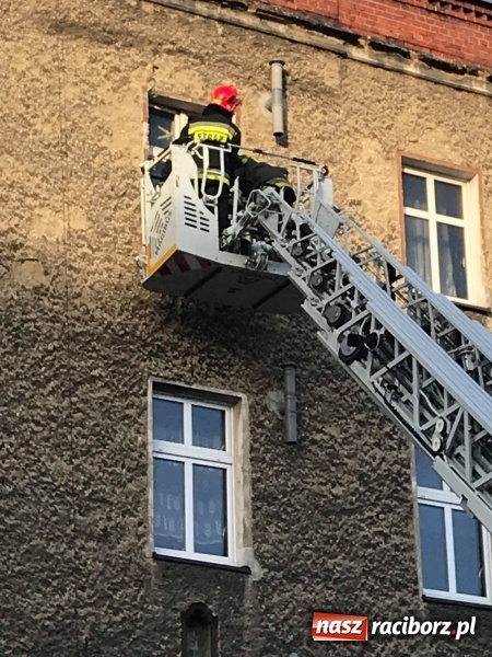 Zdjęcie w galerii na portalu naszraciborz.pl: Trzy zastępy strażaków w akcji na Opawskiej FOTO wiadomości z regionu