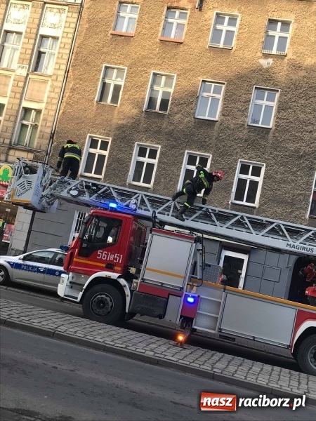 Zdjęcie w galerii na portalu naszraciborz.pl: Trzy zastępy strażaków w akcji na Opawskiej FOTO wiadomości z regionu