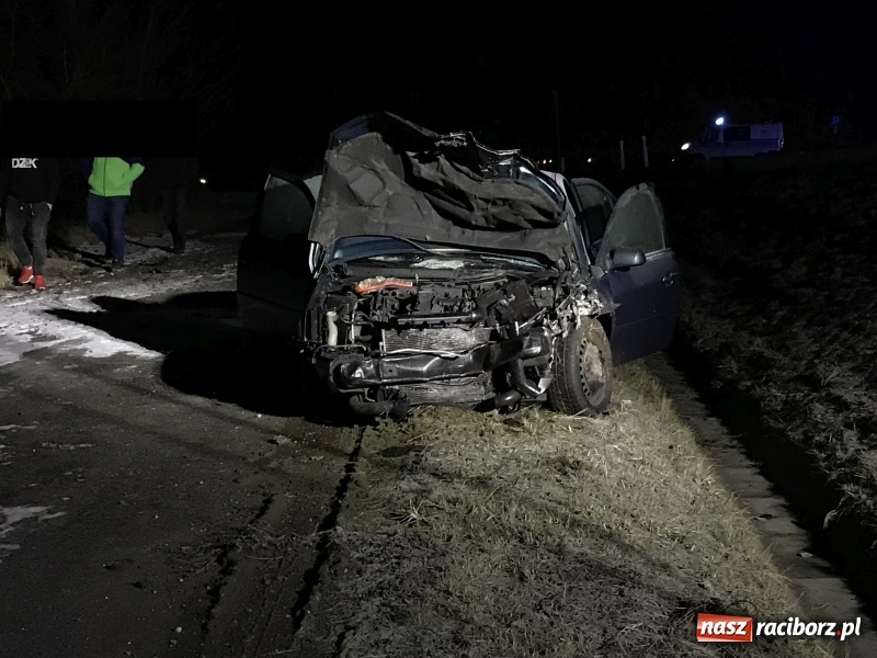 Zdjęcie w galerii na portalu naszraciborz.pl: Ford staranował policyjny radiowóz na DK 78. Dwóch funkcjonariuszy w szpitalu FOTO WIDEO wiadomości z regionu