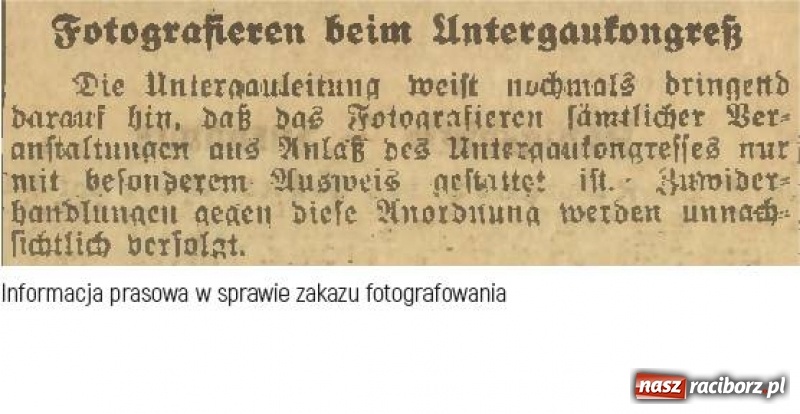 Zdjęcie w galerii na portalu naszraciborz.pl: Nazistowska przeszłość Raciborza. Historia pewnego zdjęcia  wiadomości z regionu