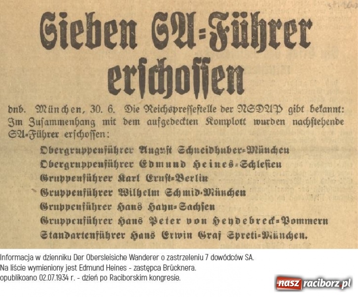 Zdjęcie w galerii na portalu naszraciborz.pl: Nazistowska przeszłość Raciborza. Historia pewnego zdjęcia  wiadomości z regionu