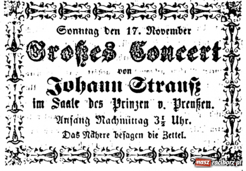 Zdjęcie w galerii na portalu naszraciborz.pl: Życie muzyczne dawnego Raciborza i wizyta króla walców wiadomości z regionu