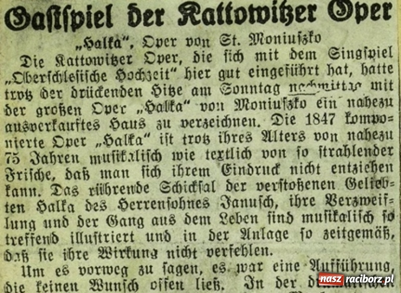 Zdjęcie w galerii na portalu naszraciborz.pl: Życie muzyczne dawnego Raciborza i wizyta króla walców wiadomości z regionu