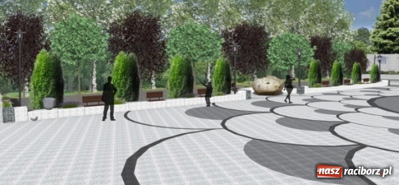 Zdjęcie w galerii na portalu naszraciborz.pl: Plac Zwycięstwa w Kuźni Raciborskiej zmienia swoje oblicze  wiadomości z regionu
