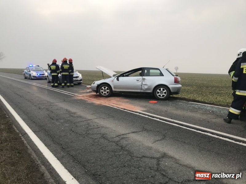 Zdjęcie w galerii na portalu naszraciborz.pl: Dachowanie audi na trasie Żerdziny-Kornice [FOTO] wiadomości z regionu