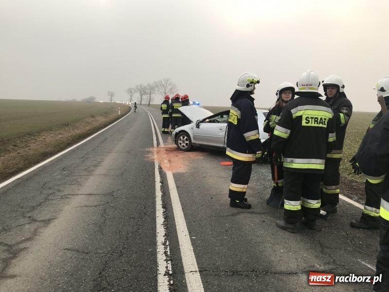 Zdjęcie w galerii na portalu naszraciborz.pl: Dachowanie audi na trasie Żerdziny-Kornice [FOTO] wiadomości z regionu