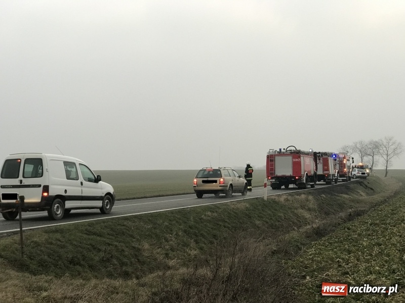 Zdjęcie w galerii na portalu naszraciborz.pl: Dachowanie audi na trasie Żerdziny-Kornice [FOTO] wiadomości z regionu