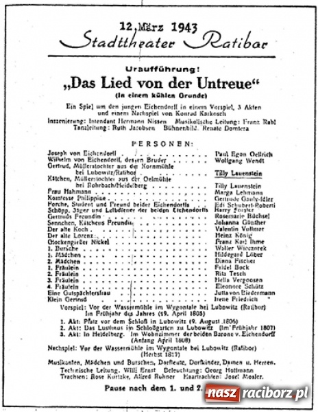 Zdjęcie w galerii na portalu naszraciborz.pl:  Życie muzyczne dawnego Raciborza wiadomości z regionu