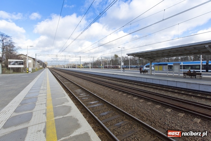 Zdjęcie w galerii na portalu naszraciborz.pl: Na stacjach są już nowe perony. Podróże na trasie Chybie -Żory-Rybnik-Nędza stały się lepsze wiadomości z regionu