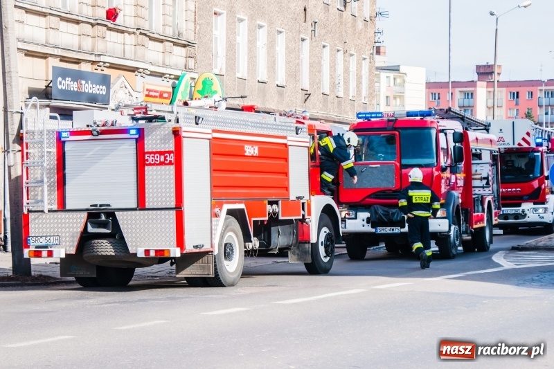 Zdjęcie w galerii na portalu naszraciborz.pl: Pożar w piwnicy bloku przy Opawskiej. W akcji cztery zastępy straży wiadomości z regionu