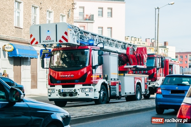 Zdjęcie w galerii na portalu naszraciborz.pl: Pożar w piwnicy bloku przy Opawskiej. W akcji cztery zastępy straży wiadomości z regionu