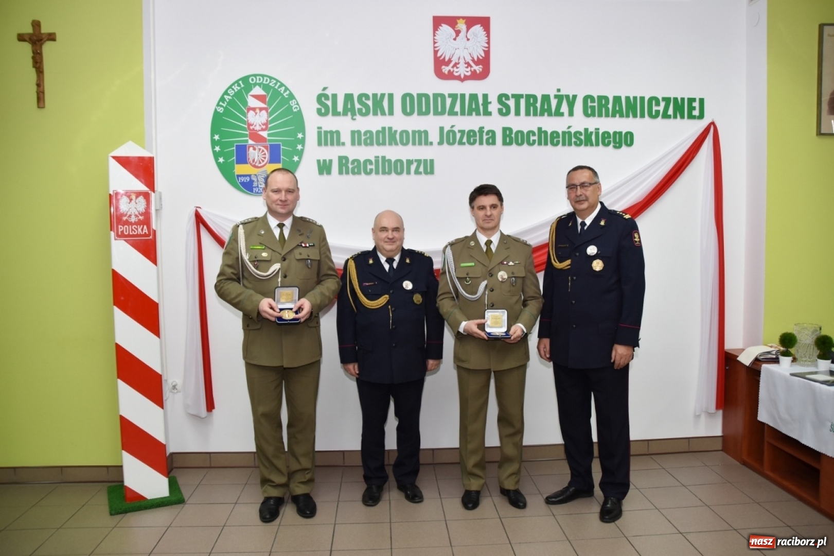 Zdjęcie w galerii na portalu naszraciborz.pl: Śląskich pograniczników odwiedził wnuk ich patrona  wiadomości z regionu