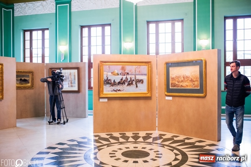 Zdjęcie w galerii na portalu naszraciborz.pl: Juliusz i Wojciech Kossak w Raciborzu. Historyczne malarstwo w pałacyku Rafako wiadomości z regionu