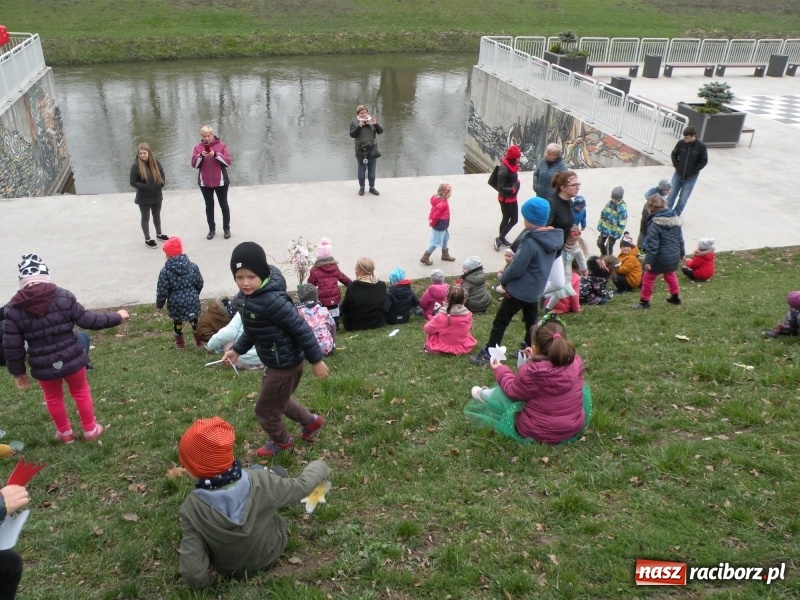 Zdjęcie w galerii na portalu naszraciborz.pl: Raciborskie przedszkolaki przegoniły zimę na przystani kajakowej wiadomości z regionu