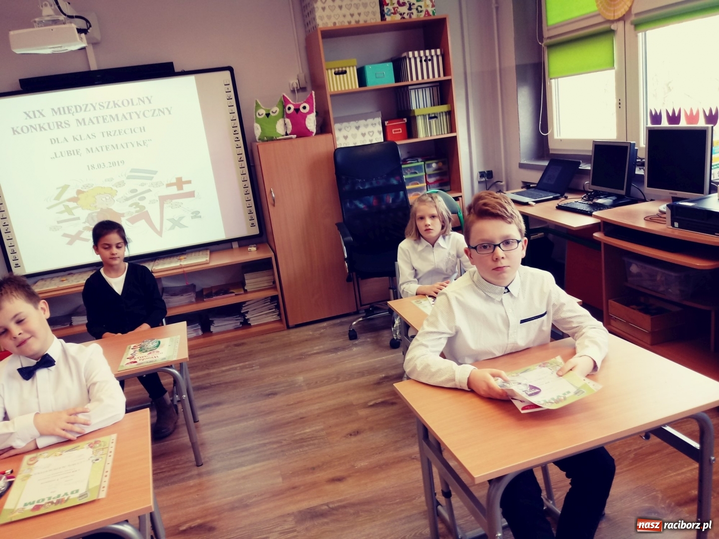 Zdjęcie w galerii na portalu naszraciborz.pl: Lubię matematykę. XIX zmagania w SP 1  wiadomości z regionu