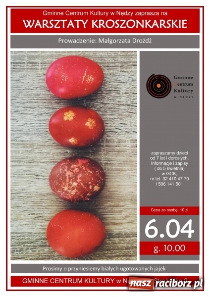 Zdjęcie w galerii na portalu naszraciborz.pl: Warsztaty, pokaz slajdów i aerobic. Najbliższe wydarzenia w GCK Nędza wiadomości z regionu