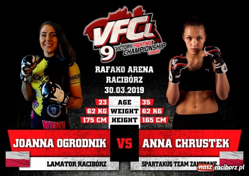 Zdjęcie w galerii na portalu naszraciborz.pl: Pierwsza w Raciborzu walka kobiet w formule MMA wiadomości z regionu