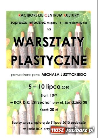 Zdjęcie w galerii na portalu naszraciborz.pl: Warsztaty plastyczne wiadomości z regionu