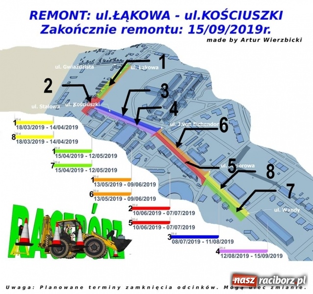 Zdjęcie w galerii na portalu naszraciborz.pl: Od 20 maja poważne utrudnienia w rejonie więzienia  wiadomości z regionu