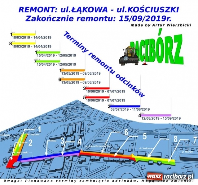 Zdjęcie w galerii na portalu naszraciborz.pl: Od 20 maja poważne utrudnienia w rejonie więzienia  wiadomości z regionu