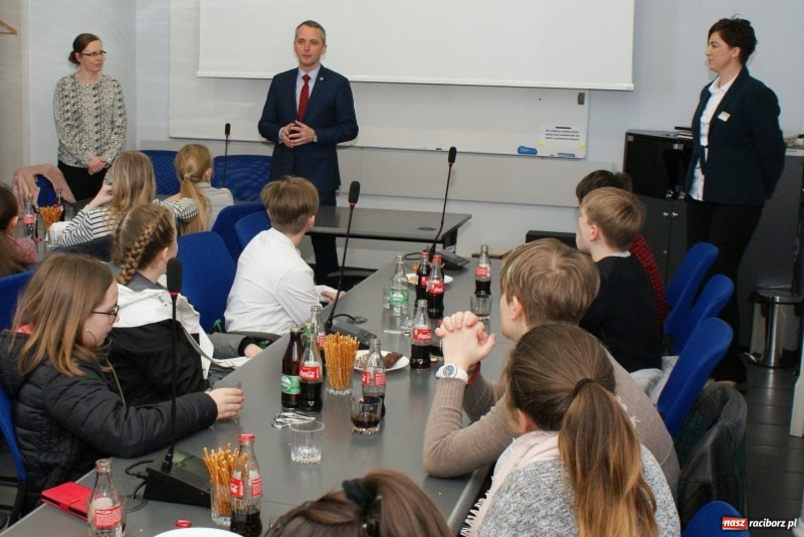 Zdjęcie w galerii na portalu naszraciborz.pl: Prezydent Dariusz Polowy spotkał się z delegacją z Leverkusen wiadomości z regionu