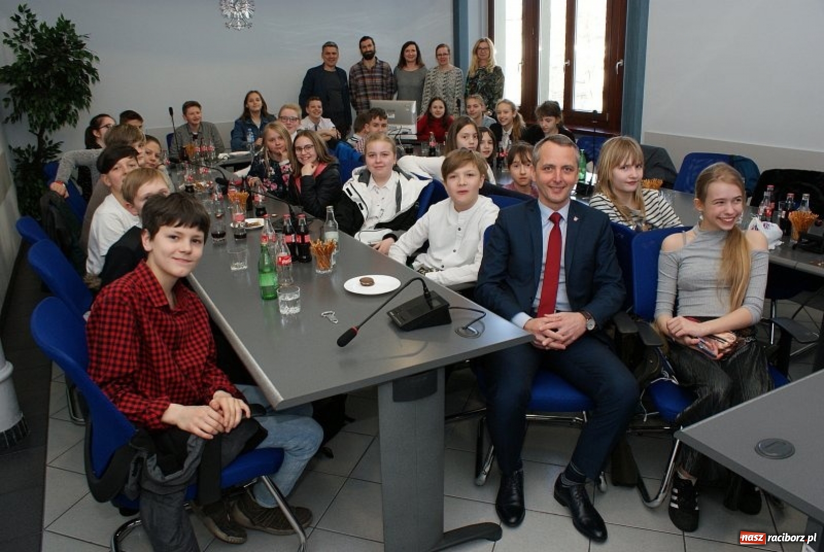 Zdjęcie w galerii na portalu naszraciborz.pl: Prezydent Dariusz Polowy spotkał się z delegacją z Leverkusen wiadomości z regionu