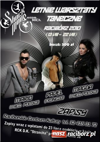 Zdjęcie w galerii na portalu naszraciborz.pl: Letnie Warsztaty Taneczne wiadomości z regionu