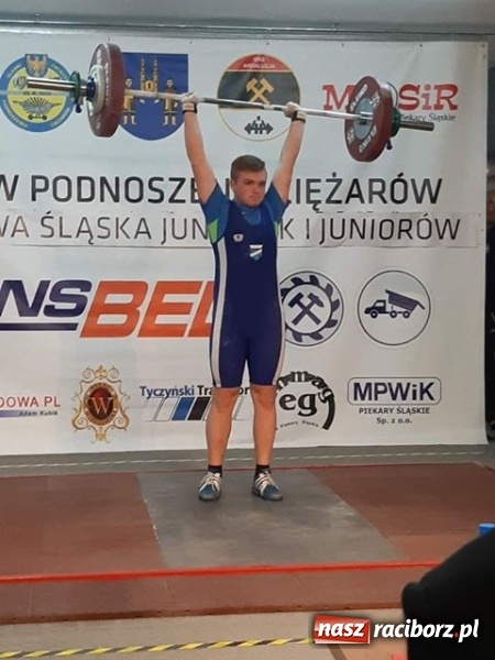 Zdjęcie w galerii na portalu naszraciborz.pl: Krzysztof Biedroń mistrzem Śląska U17 w podnoszeniu ciężarów wiadomości z regionu