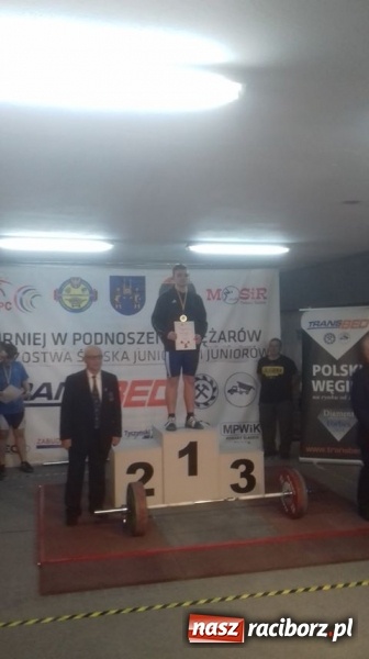 Zdjęcie w galerii na portalu naszraciborz.pl: Krzysztof Biedroń mistrzem Śląska U17 w podnoszeniu ciężarów wiadomości z regionu