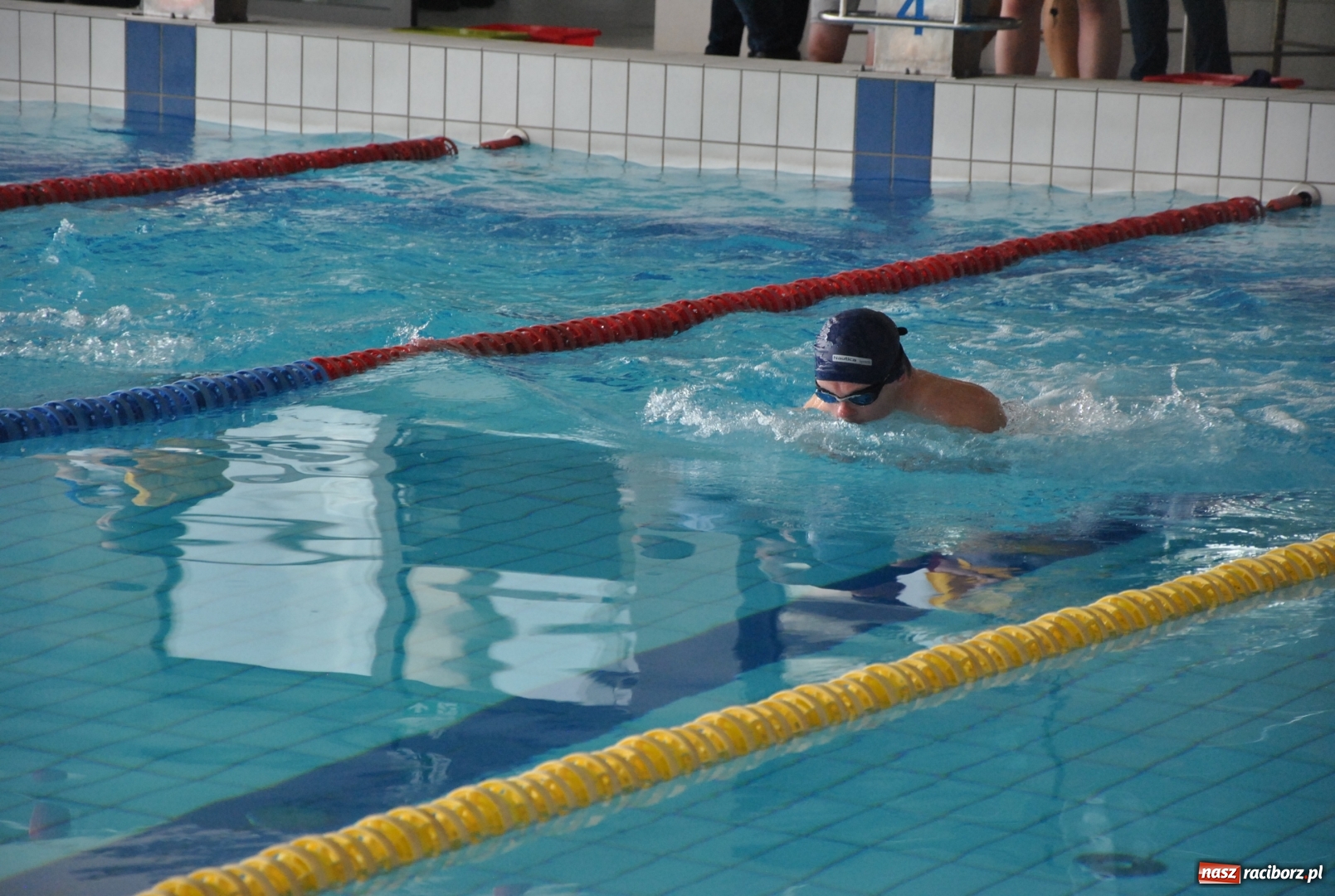 Zdjęcie w galerii na portalu naszraciborz.pl: Huragan Racibórz rządził na basenie w Zabrzu wiadomości z regionu