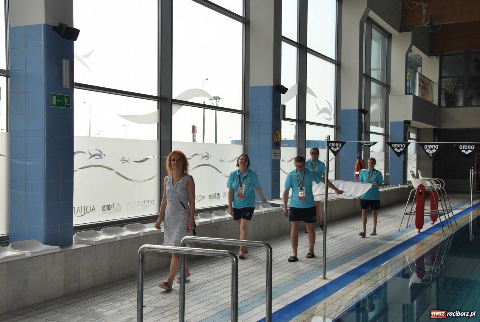 Zdjęcie w galerii na portalu naszraciborz.pl: Huragan Racibórz rządził na basenie w Zabrzu wiadomości z regionu