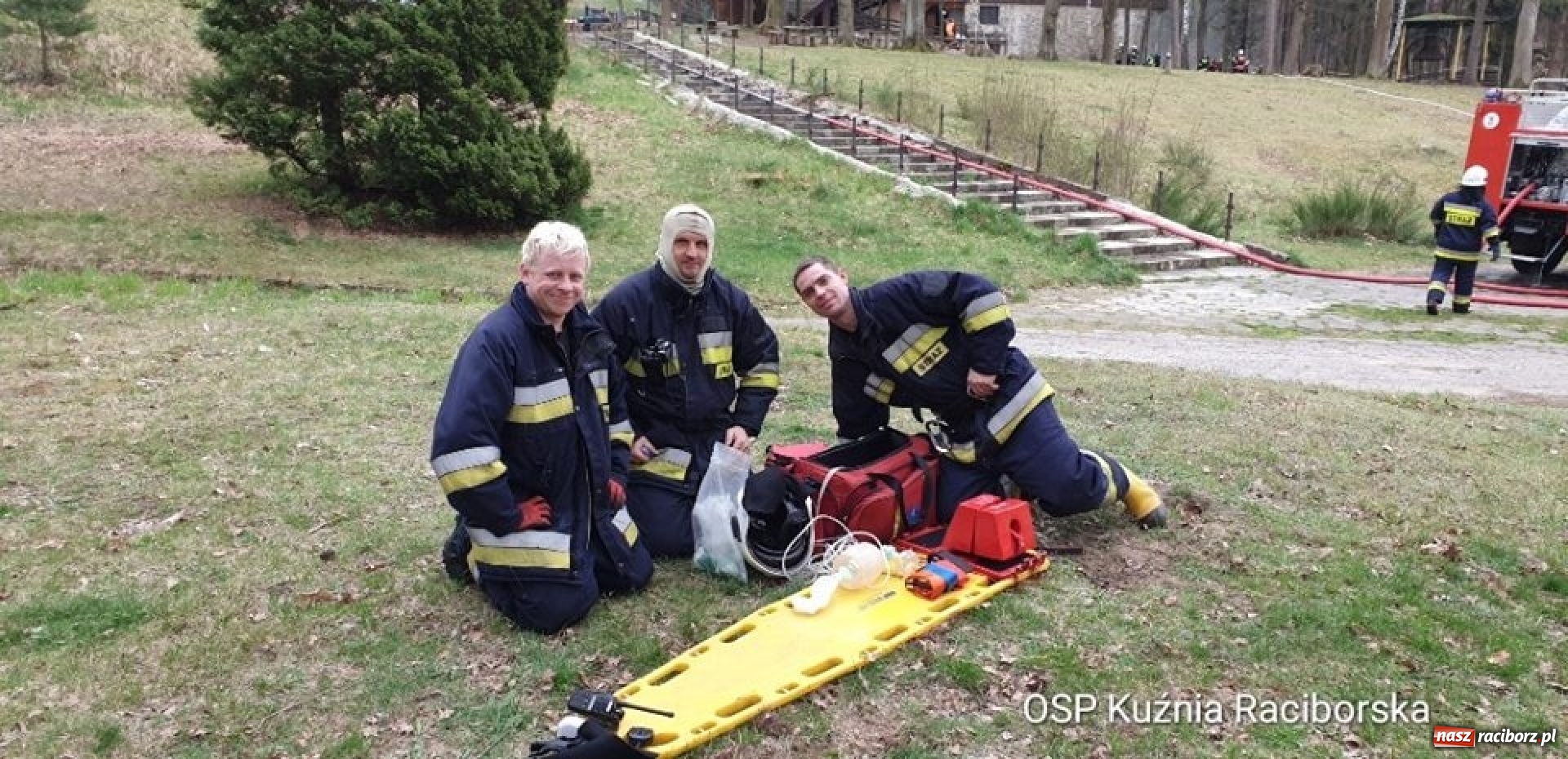 Zdjęcie w galerii na portalu naszraciborz.pl: Strażackie ćwiczenia OSP gminy Kuźnia Raciborska w Rudach wiadomości z regionu