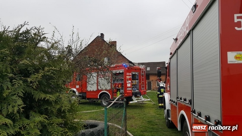 Zdjęcie w galerii na portalu naszraciborz.pl: Pożar dachu budynku na Kolejowej w Krzyżanowicach wiadomości z regionu