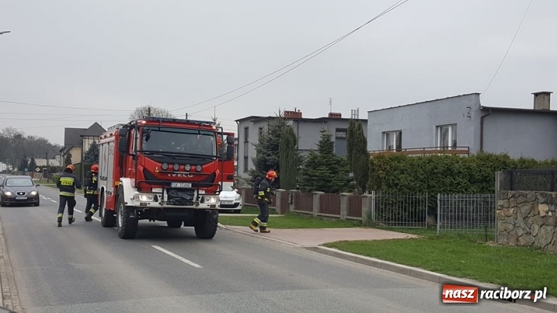 Zdjęcie w galerii na portalu naszraciborz.pl: Pożar dachu budynku na Kolejowej w Krzyżanowicach wiadomości z regionu