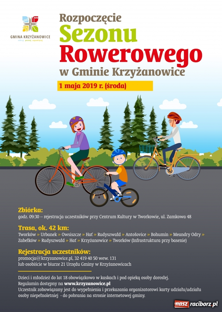 Zdjęcie w galerii na portalu naszraciborz.pl: Rowerowe otwarcie sezonu w nowym terminie wiadomości z regionu
