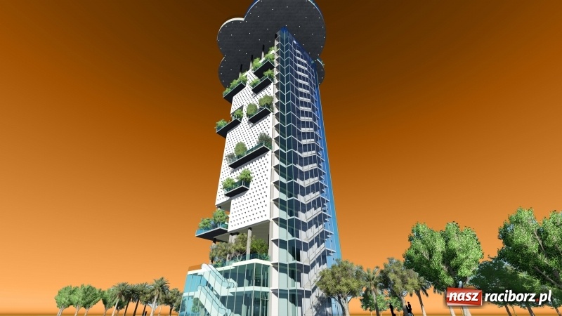 Zdjęcie w galerii na portalu naszraciborz.pl: Post War Tower. W Raciborzu powstał projekt wieżowca dla Aleppo  wiadomości z regionu