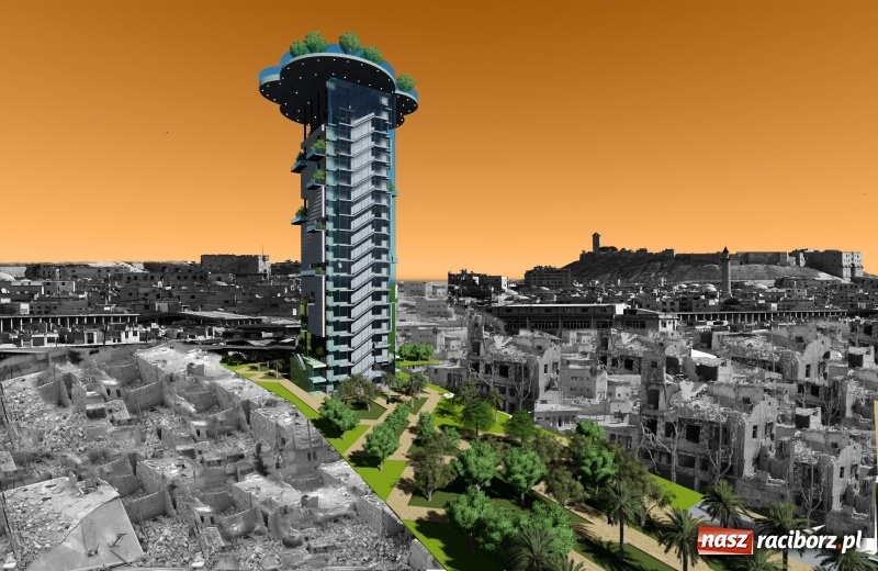 Zdjęcie w galerii na portalu naszraciborz.pl: Post War Tower. W Raciborzu powstał projekt wieżowca dla Aleppo  wiadomości z regionu