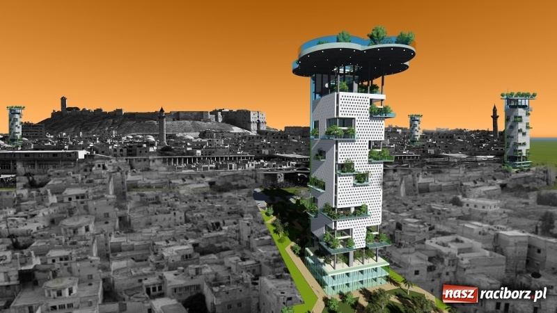 Zdjęcie w galerii na portalu naszraciborz.pl: Post War Tower. W Raciborzu powstał projekt wieżowca dla Aleppo  wiadomości z regionu