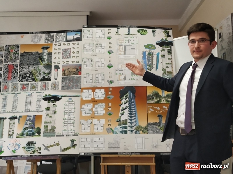 Zdjęcie w galerii na portalu naszraciborz.pl: Post War Tower. W Raciborzu powstał projekt wieżowca dla Aleppo  wiadomości z regionu